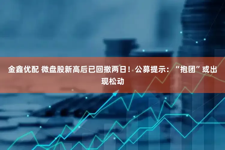 金鑫优配 微盘股新高后已回撤两日！公募提示：“抱团”或出现松动